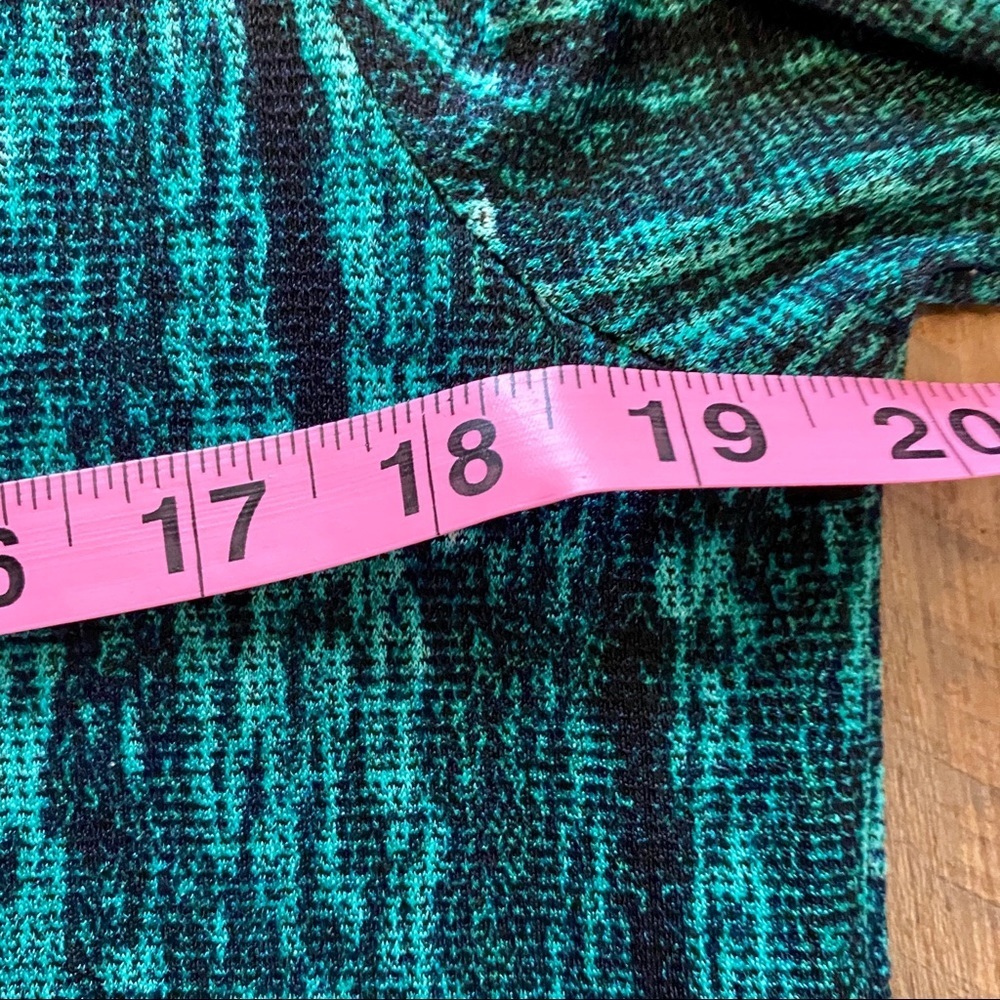Coco Bianco Cowl Neck Green & Black Top - Picture 7 of 8